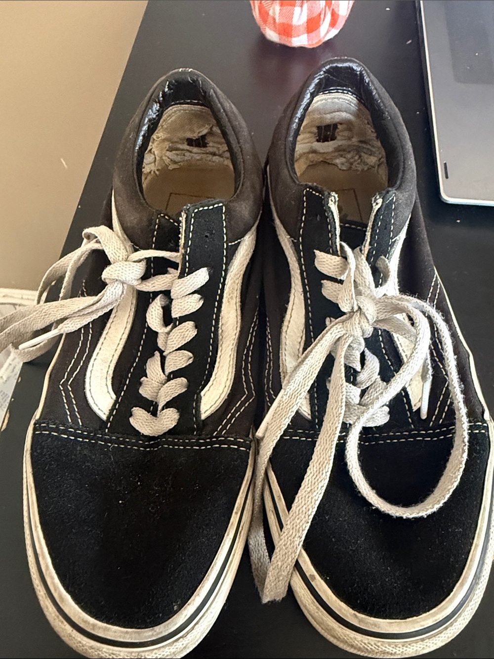 Vans Black Sneakers with White Side Stripe